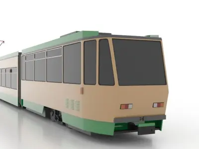 Tatra KTNF6 Low Low-poly 3D model