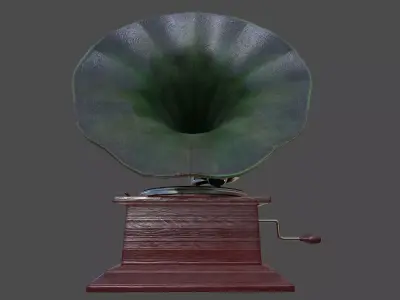 Phonograph - Low Poly Low-poly 3D model