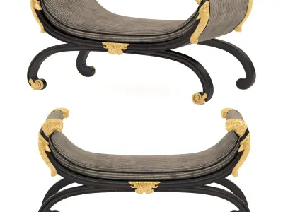 Regency Bench 3D model