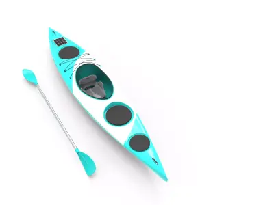 Kayak crocodile 3D model