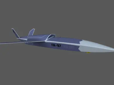 CASC FH-97 UAV system concept Low-poly 3D model