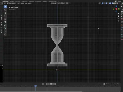 Hourglass 3D model