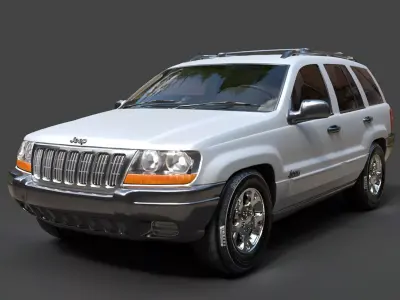 Modern Jeep Grand Cherokee - Efficient Polygonal SUV Asset 3D model