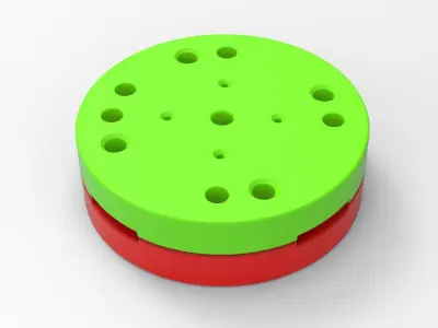 Mold for diecast military truck tire 11 Scale 1 to 25 3D print model