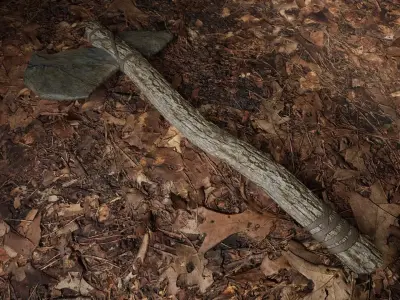 Stoneaxe Low-poly Low-poly 3D model