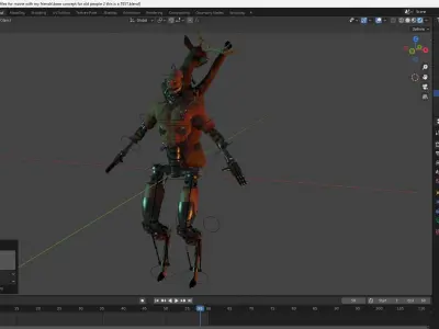 a cool character Free 3D model