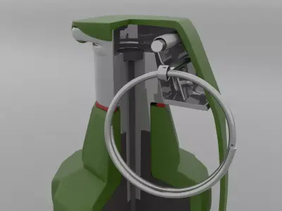 Hand Grenade Mk2 Fragmentation 3D model