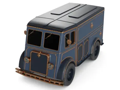 Delivery Van 3D model purchase