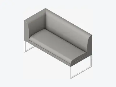 Furniture - Bench - Contemporary - Line - Type 2 Low-poly 3D model