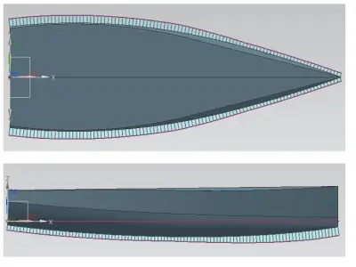 Sailing yacht hull modeling Free 3D model