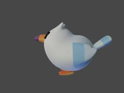 Bird Game Model 13 Low-poly 3D model
