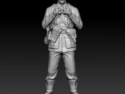 German officer 3D print model buy