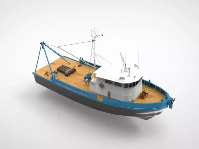 Fishing ship 3D model