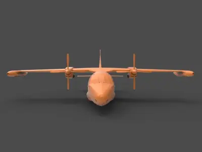 Mitsubishi MU-2 3D print model