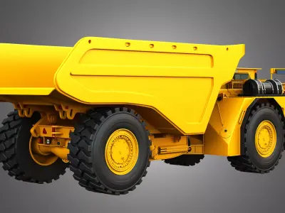 AD63 - WX18H Underground Mining Vehicles 2 in 1 3D Model Pack