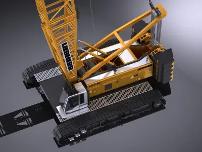Liebherr LR 1160 Hydraulic Lift Crane 3D model
