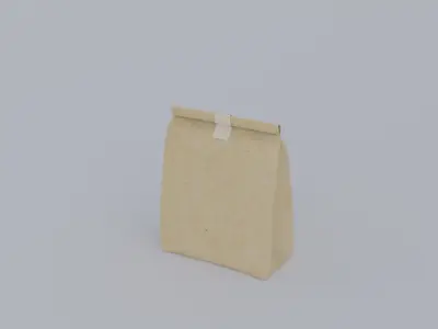 Food packaging item 01 Low-poly 3D model