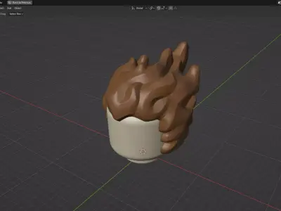 Custom3Dprint Minifigure Accessory - Minifigure Hair S3 - 07 3D print model