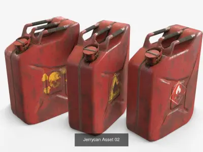 Jerrycan Assets Collection 3D Model Pack