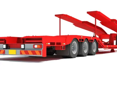 Platform Transporter Trailer 3D model