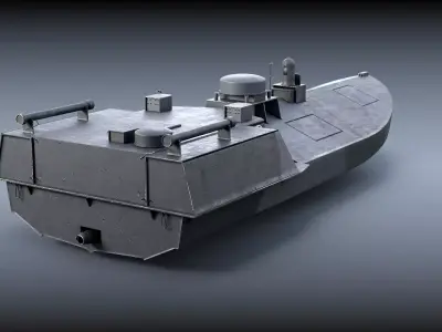 Ukrainian Sea Baby Maritime Drone Low-poly 3D model