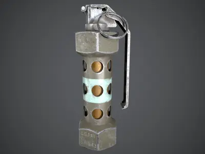 M84 GRENADE Low-poly 3D model