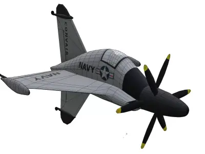 Convair XFY-1 Pogo Low-poly 3D model purchase