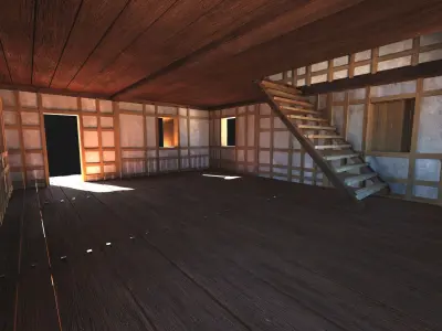 Feudal House 2 Free low-poly 3D model