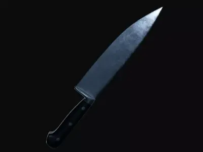 Michael Myers Knife Low-poly 3D model