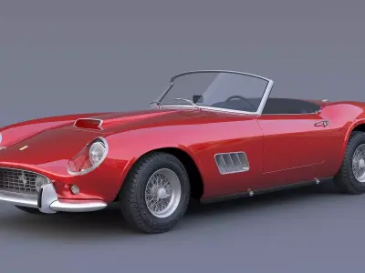 1957 Ferrari 250 California 3D model