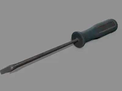 screwdriver Low-poly 3D model
