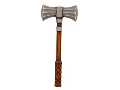 Stylized Medieval Hammer Low-poly 3D model