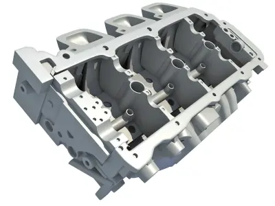 Engine head 3D model from CGTrader
