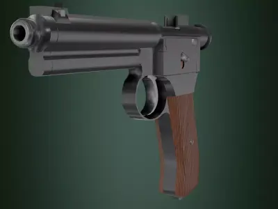 Roth-Steyr M1907 Low-poly 3D model purchase