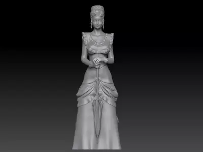 VICTORIAN ERA GIRL 4 3D print model