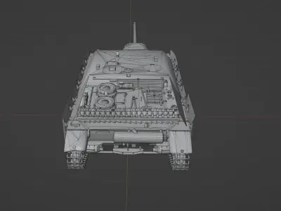 Jagdpanzer IV L70 Low-poly 3D model