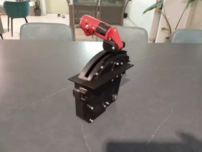Mirage F1 Throttle assembly for simulation 3D print model