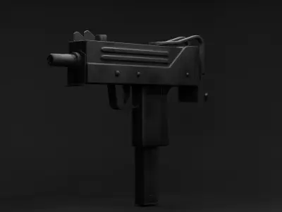 Mac 10 Low-poly 3D model get
