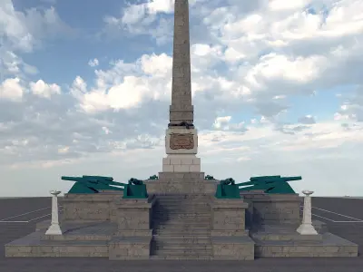 Monument to the fighters of the Red Army 3D model