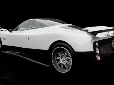 Pagani zonda realistic rendering modeling 3D model