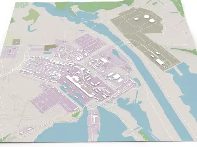 Kursk Nuclear Power Plant 3D model