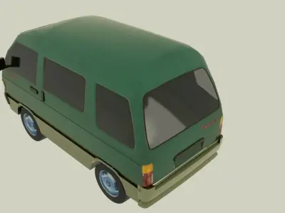 Asia Towner Low-poly 3D model