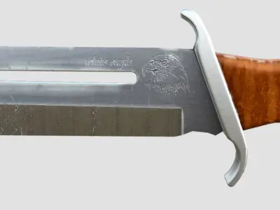 old knife Low-poly 3D model purchase