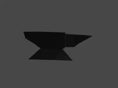 Low Poly Anvil Free low-poly 3D model purchase
