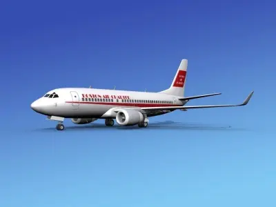 Boeing 737-700ER Boston Air 3D model