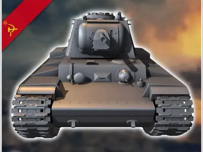 KV-1 M1940 - Soviet army WW2 Second World East front Ostfront RP 3D print model
