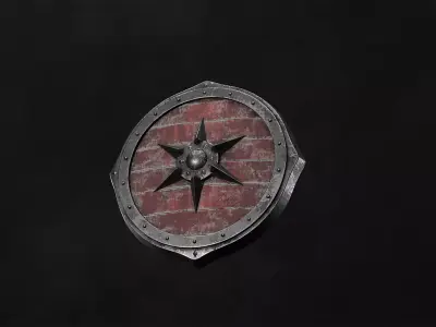 Viking Shield 3D model 3