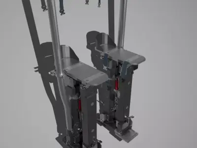 Construction stilts 3D model