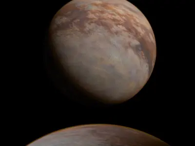 Saturn Moon Titan Volumetric Atmosphere For Blender 3D model