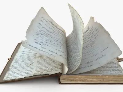 Book Collection Rigged And Animated 3D model